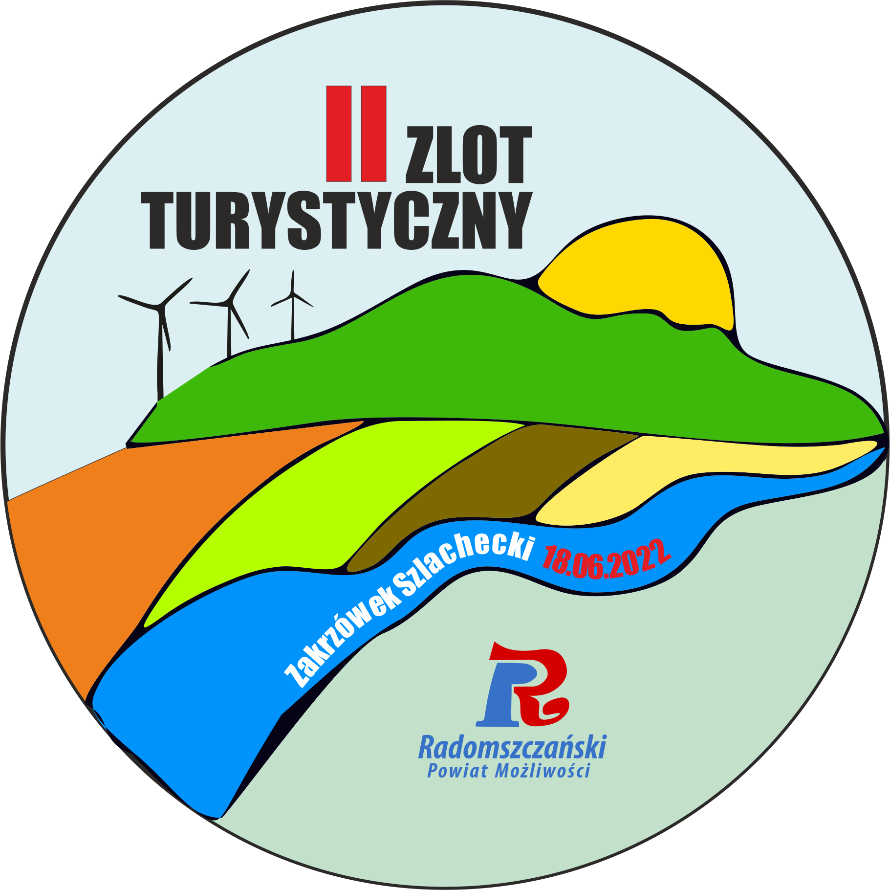 Logo II zlot turystyczny
